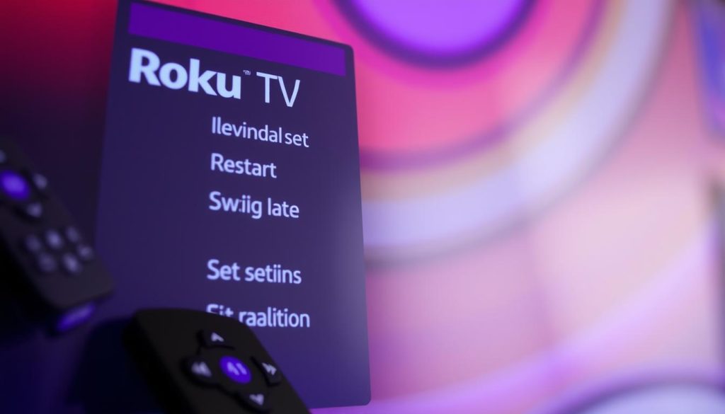 Roku TV System Menu Restart