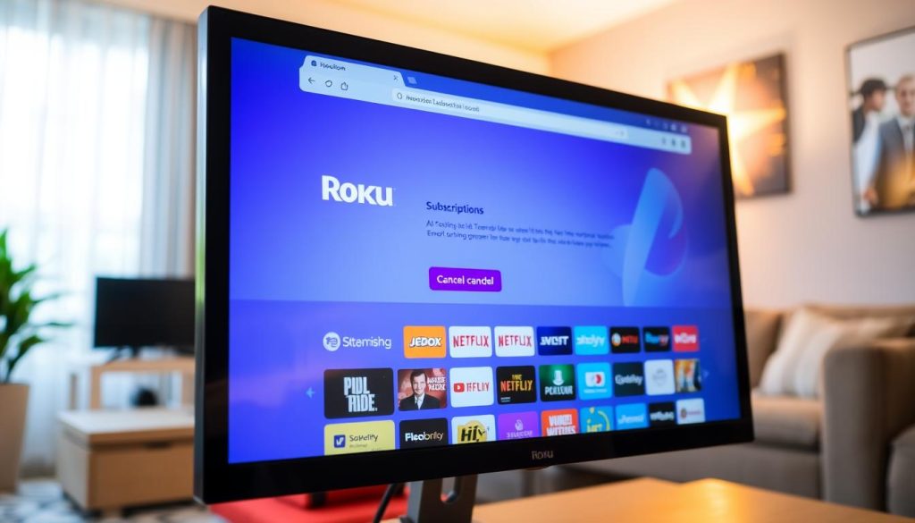 Roku Web Browser Subscription Cancellation