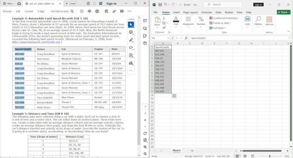 Convert PDF To Excel Without Software using copy paste