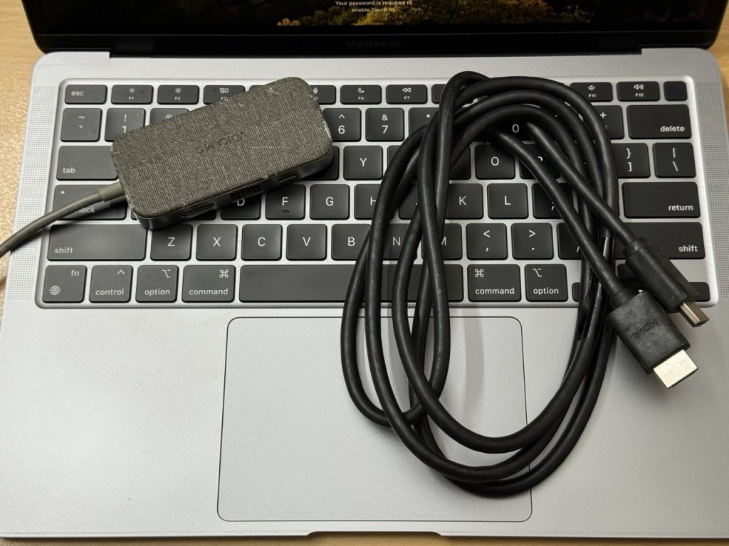 Connect External Monitor To MacBook Air Using a Cable