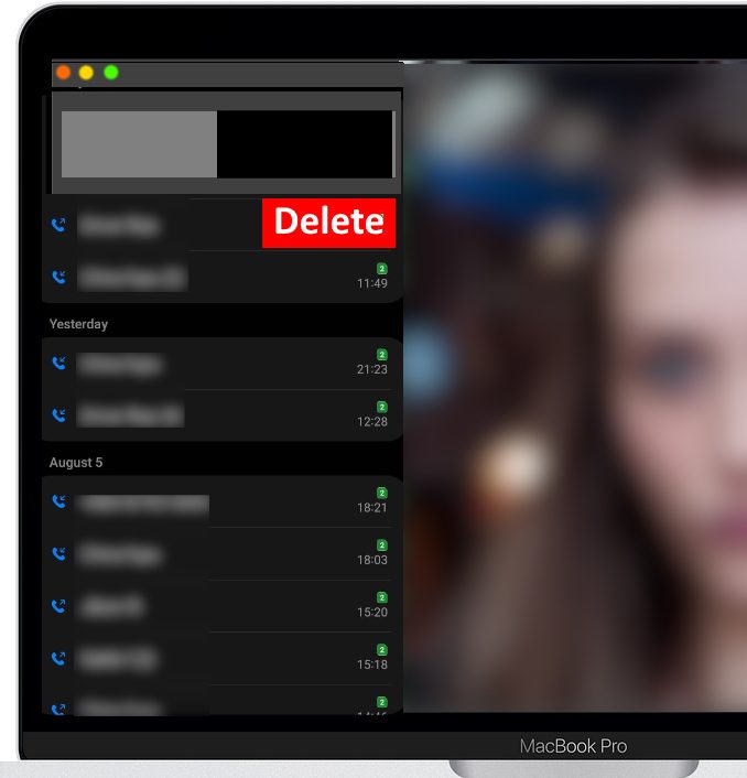 How To Delete Facetime Calls on MacBook e1723114280852