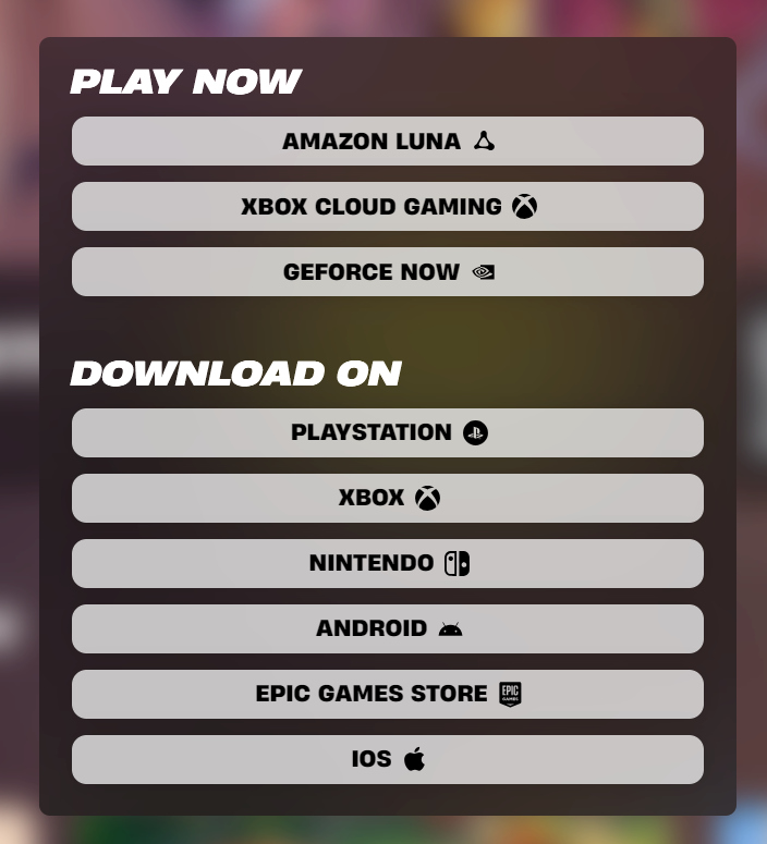 Fortnite cross platform