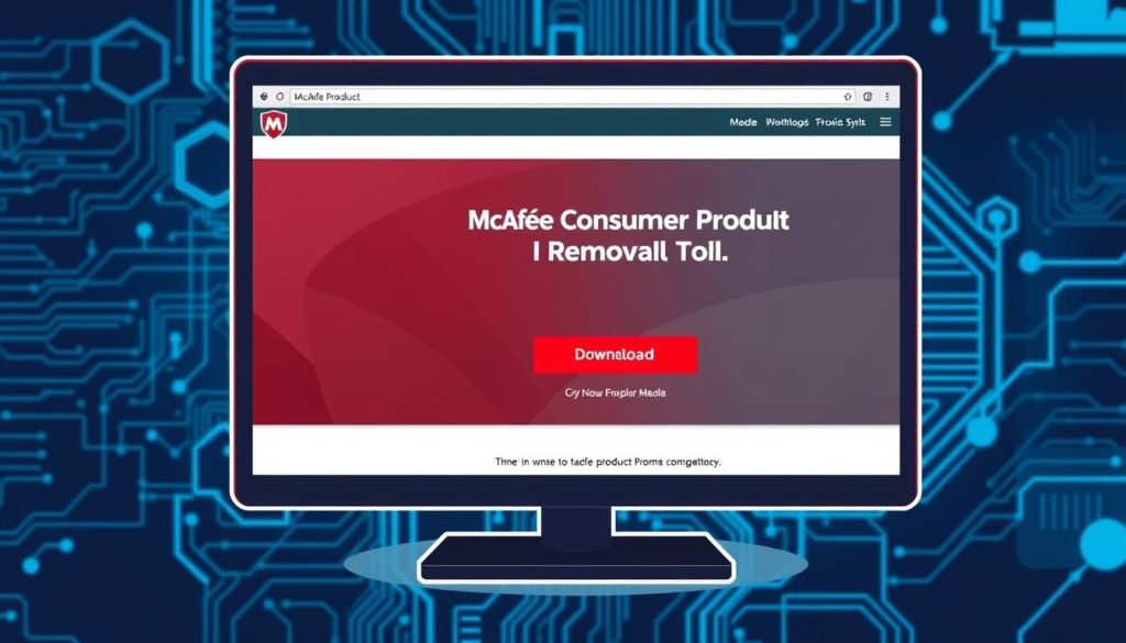 McAfee Consumer Product Removal Tool download page