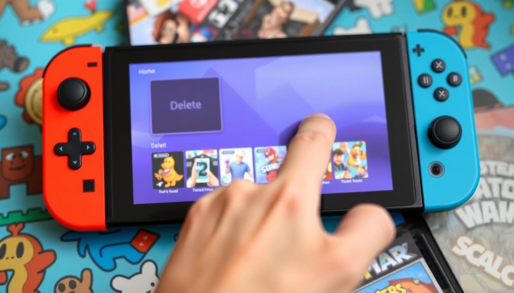 deleting games on nintendo switch