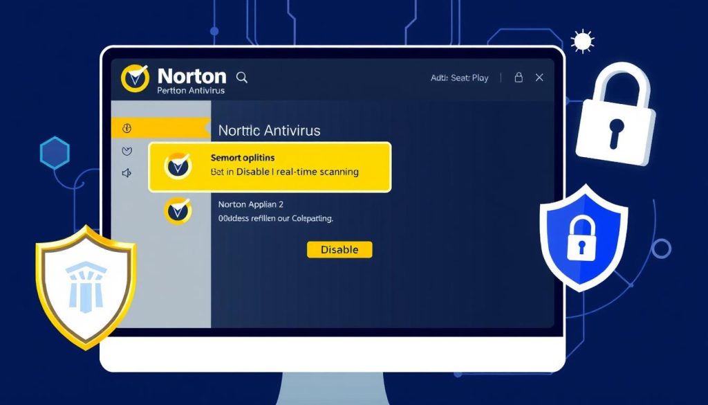 disable norton real-time scanning