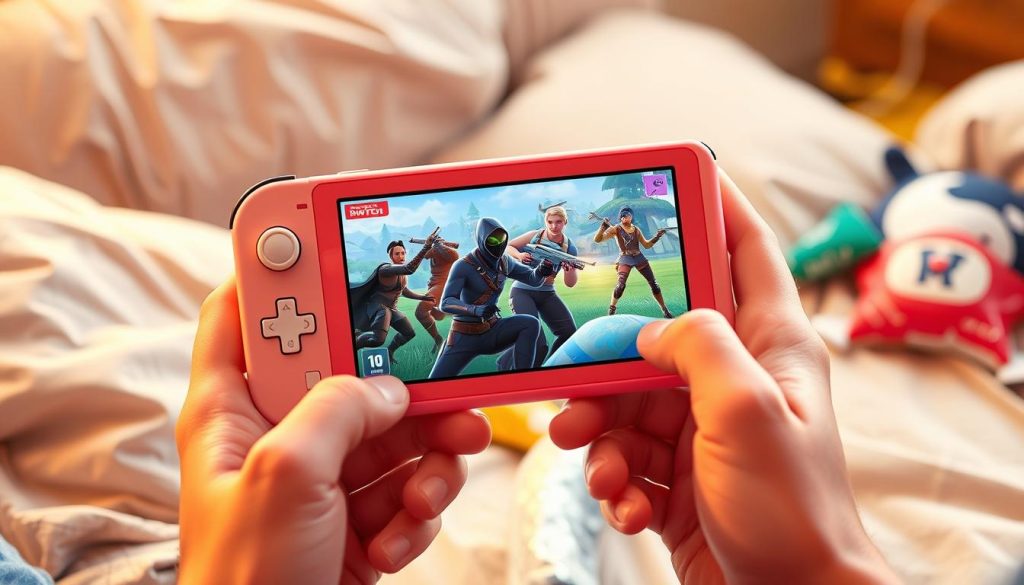 fortnite on switch lite gameplay