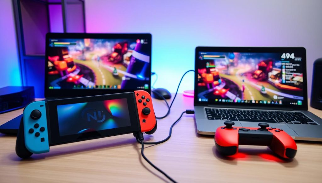 screen mirroring Nintendo Switch to laptop