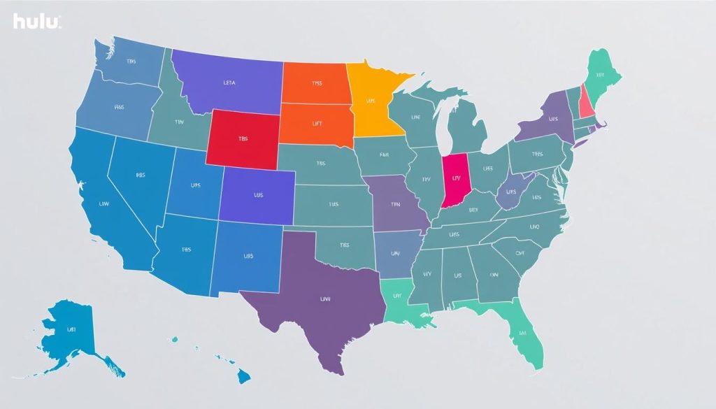 Hulu TBS Regional Availability Map