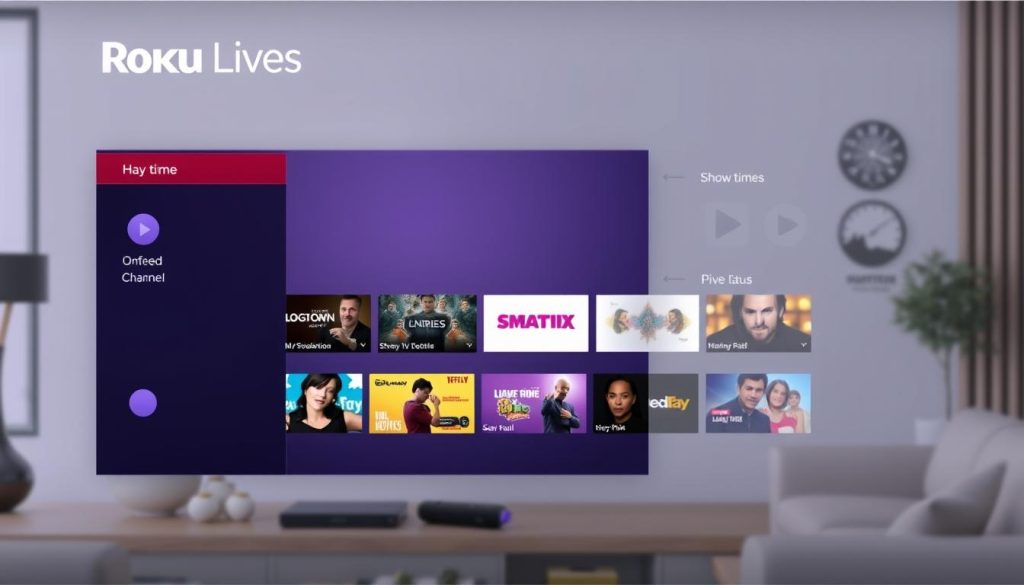 Roku Live TV Guide Interface