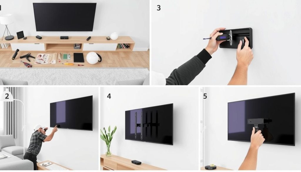 Roku TV Wall Mounting Process