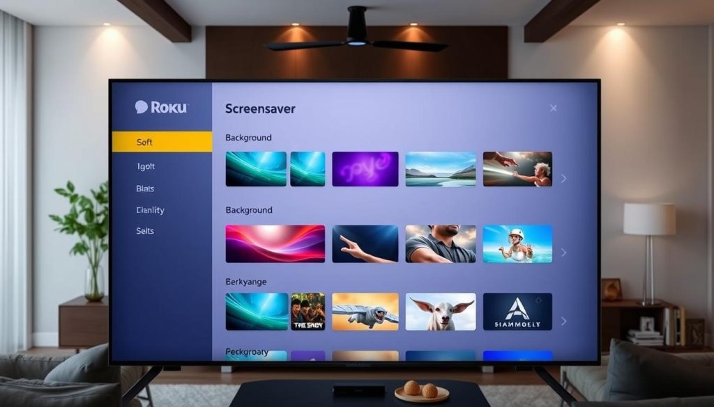 Roku screensaver settings