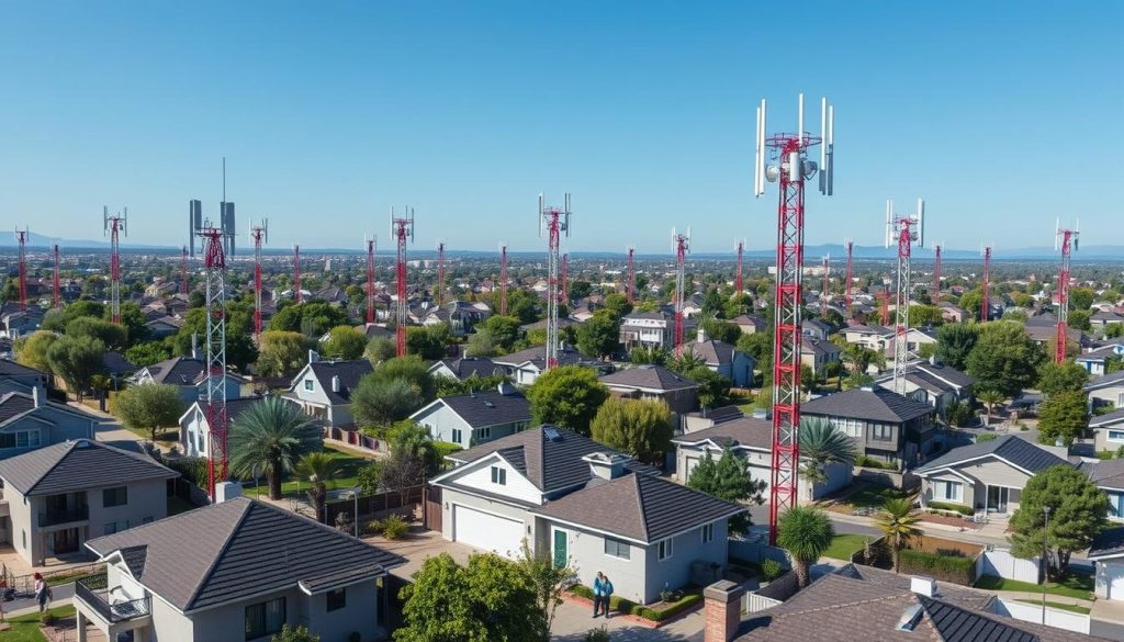 Verizon 5G tower proximity and network infrastructure