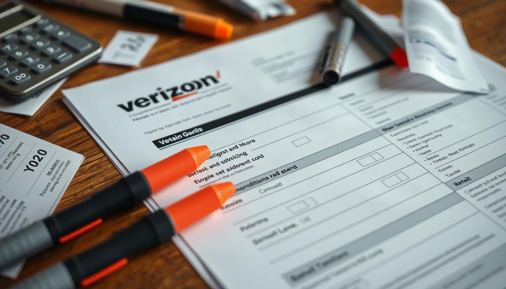 analyzing Verizon bill statements