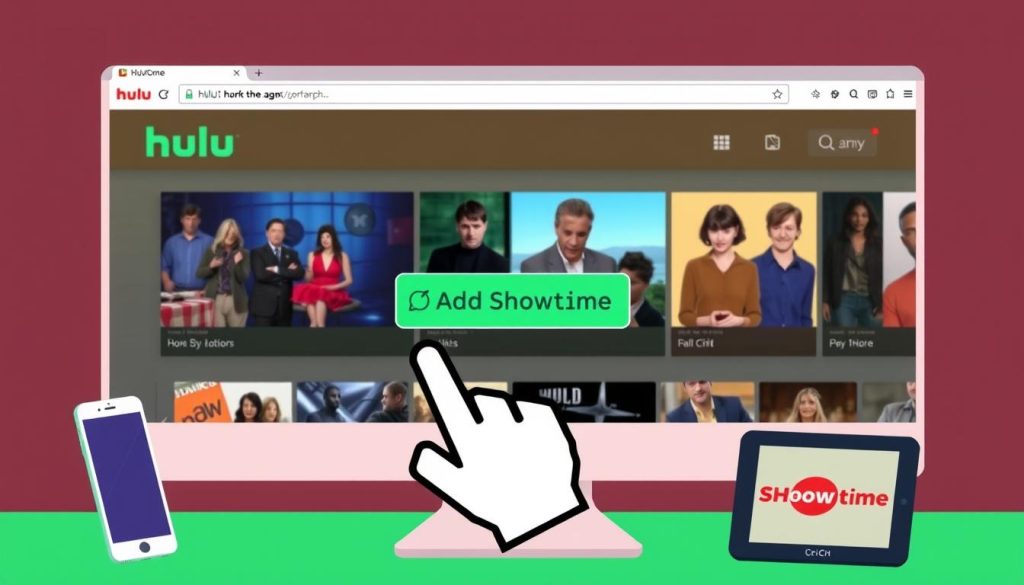 how to add Showtime to Hulu