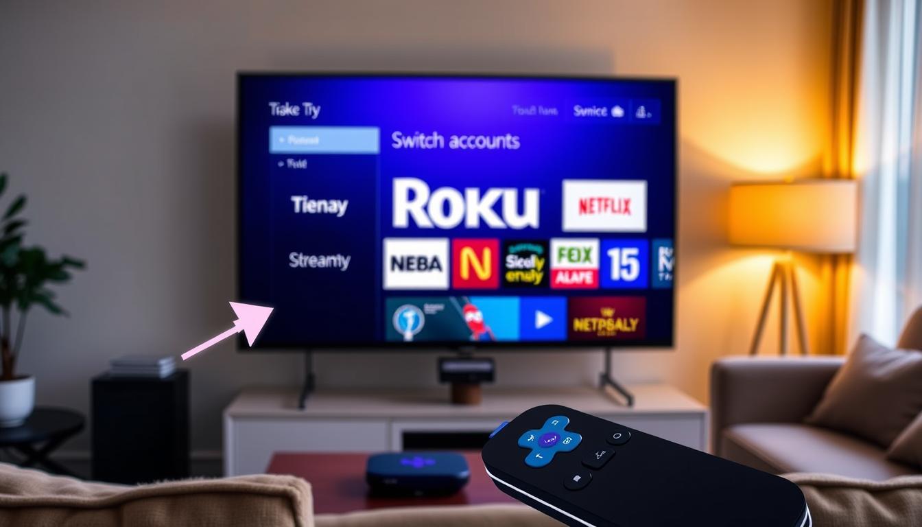 how to change account on roku tv