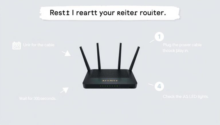 how to restart xfinity router