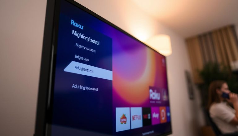 how to turn the brightness down on a roku tv