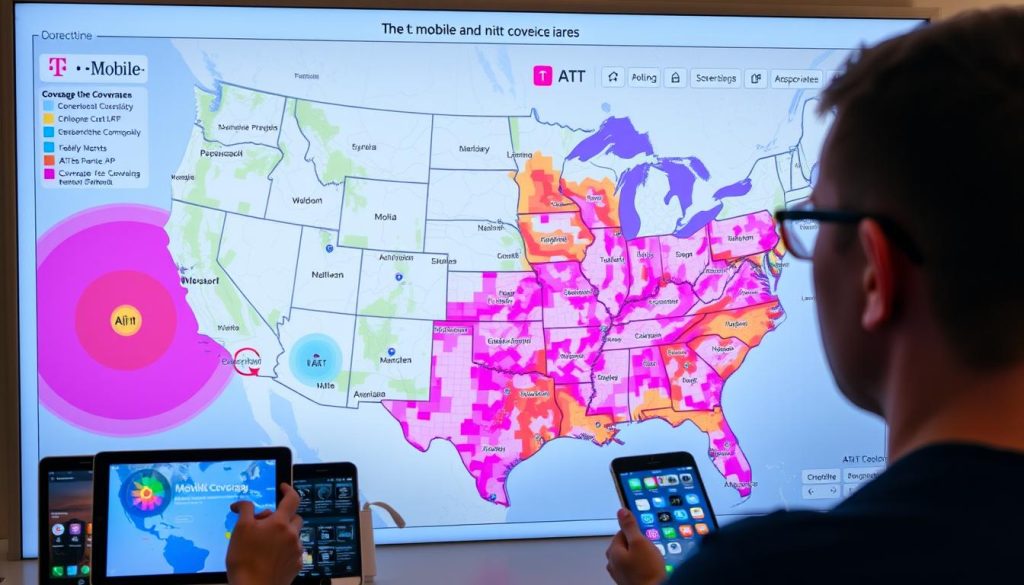 reading tmobile att coverage maps