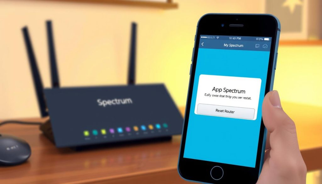 reset spectrum router via app