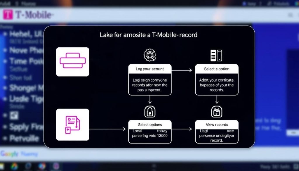 steps to access T-Mobile phone records