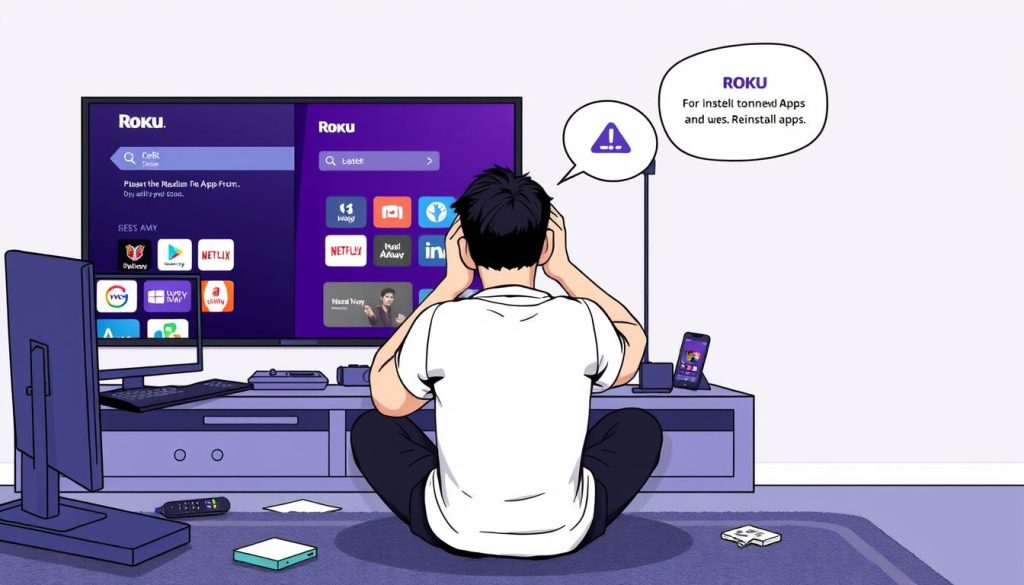 troubleshooting Roku app reinstall